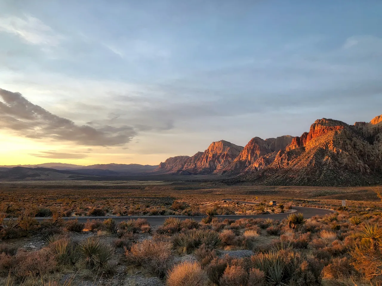 View of the desert near Las Vegas. Photo by Aaron Burden.