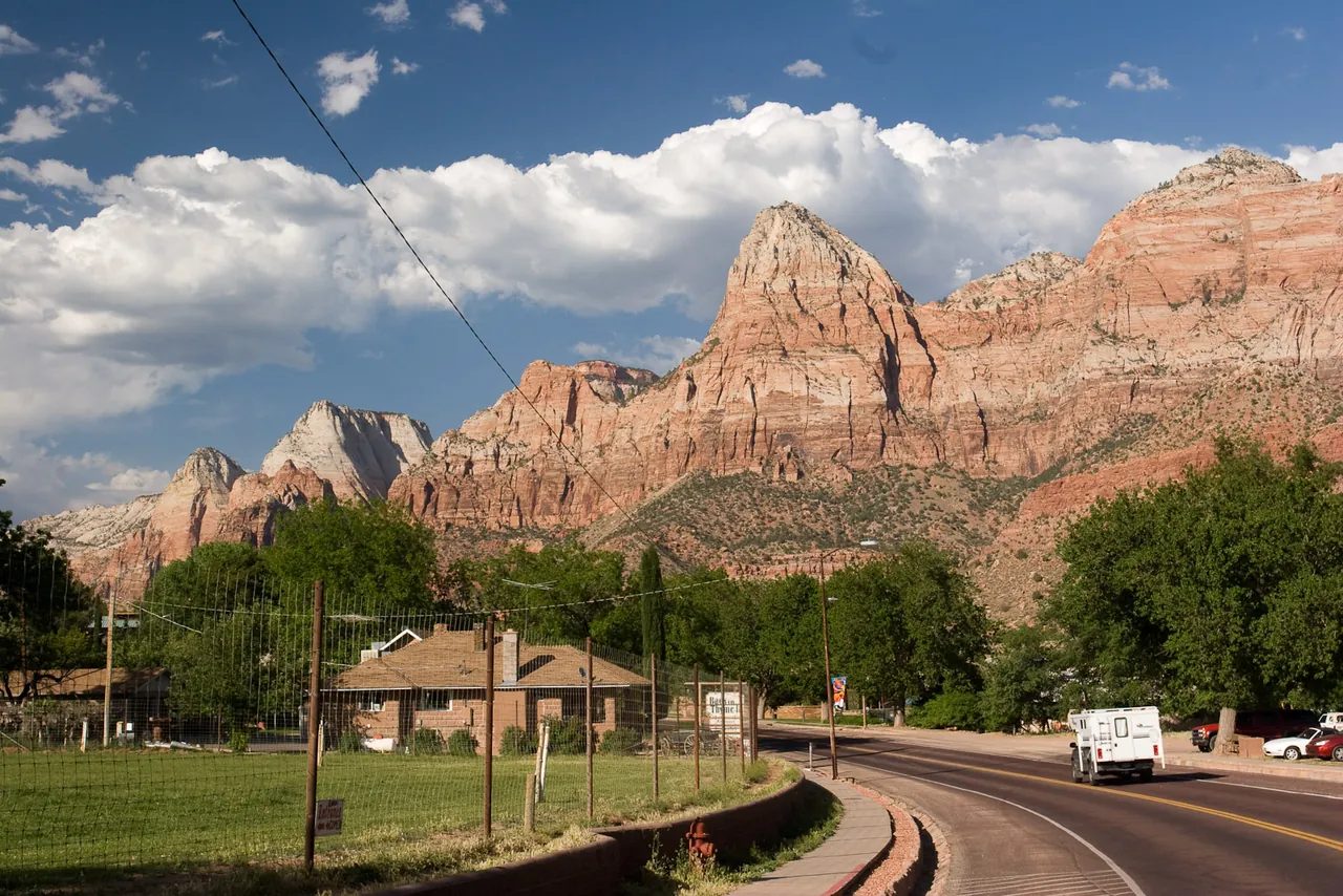 Llegando a Springdale, UT