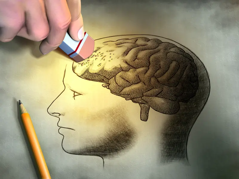 Ilustración de un cerebro siendo borrado, simbolizando el adoctrinamiento