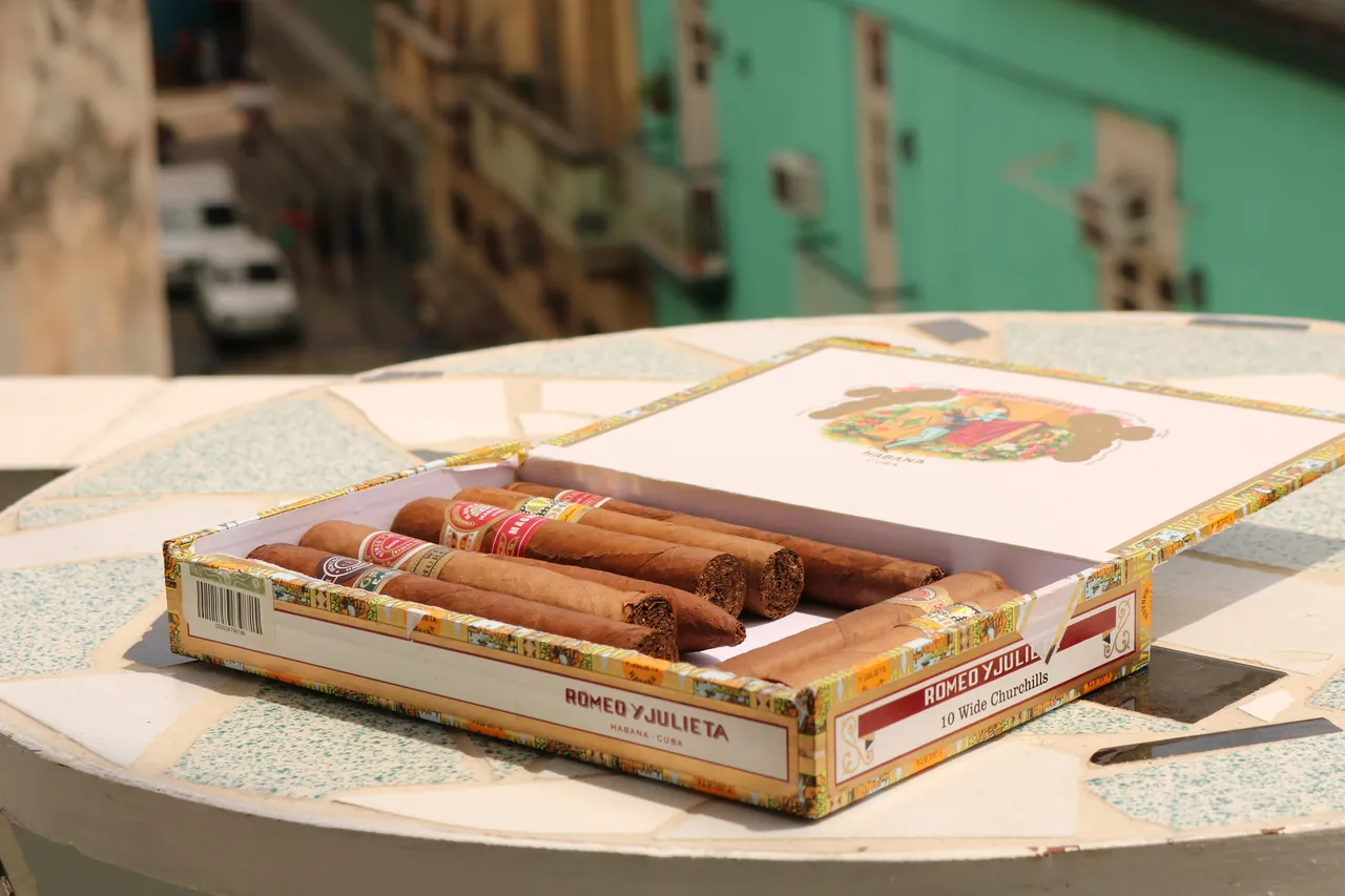 A box of Romeo and Julieta cigars. Photo by Joris Visser
