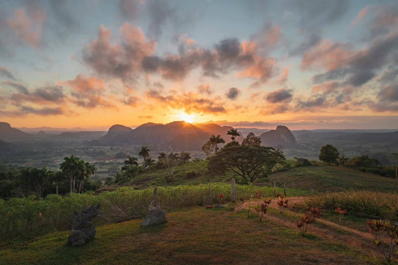 Sunset in the valley. Photo by Daniel Sessler.