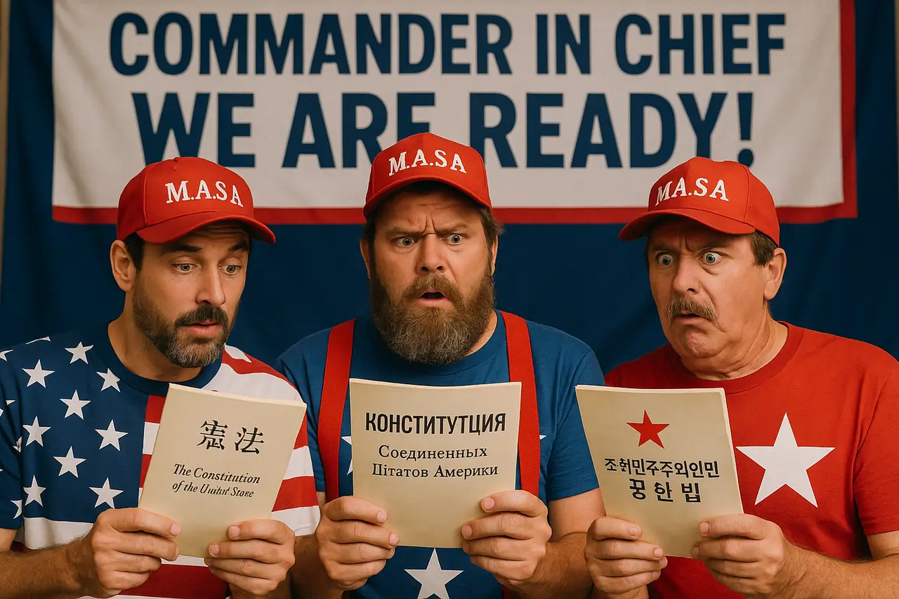 Patriots ready to follow the Commander in Chief's orders.
